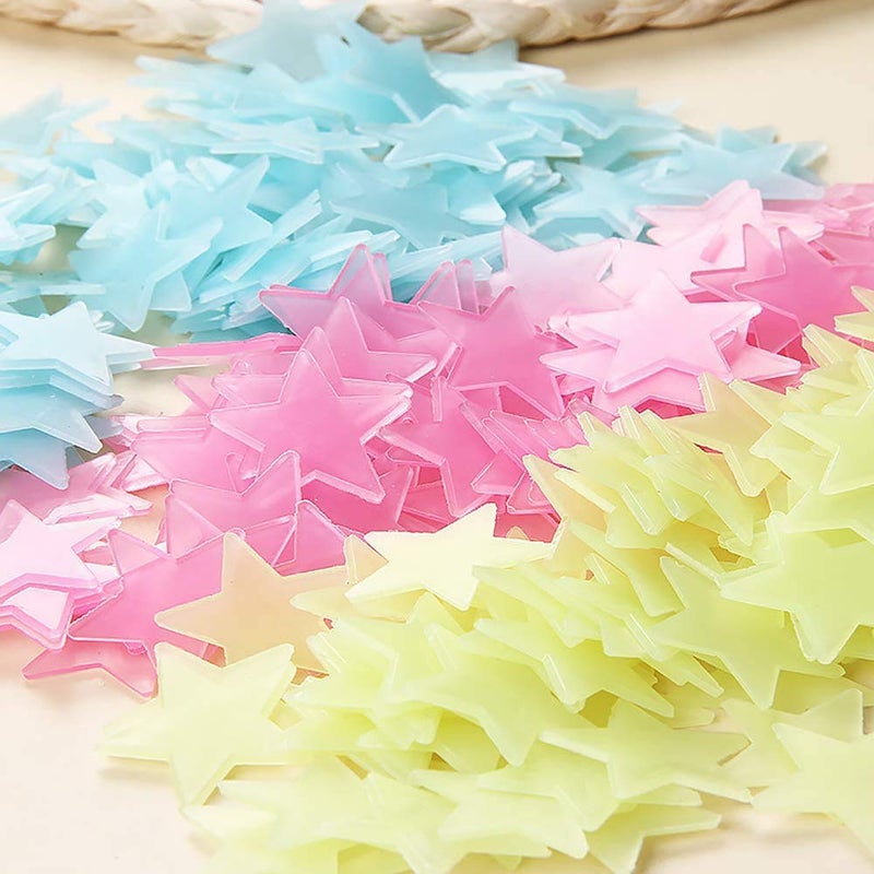 KTKA Glow in The Dark Stars Stickers, 200 Pieces Glowing Stars for Ceiling Luminous Wall Sticker, Glowing for Kids Rooms (200) - Image 3